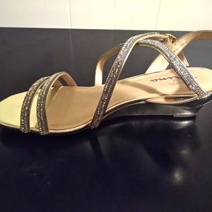 Wedding sandals silver